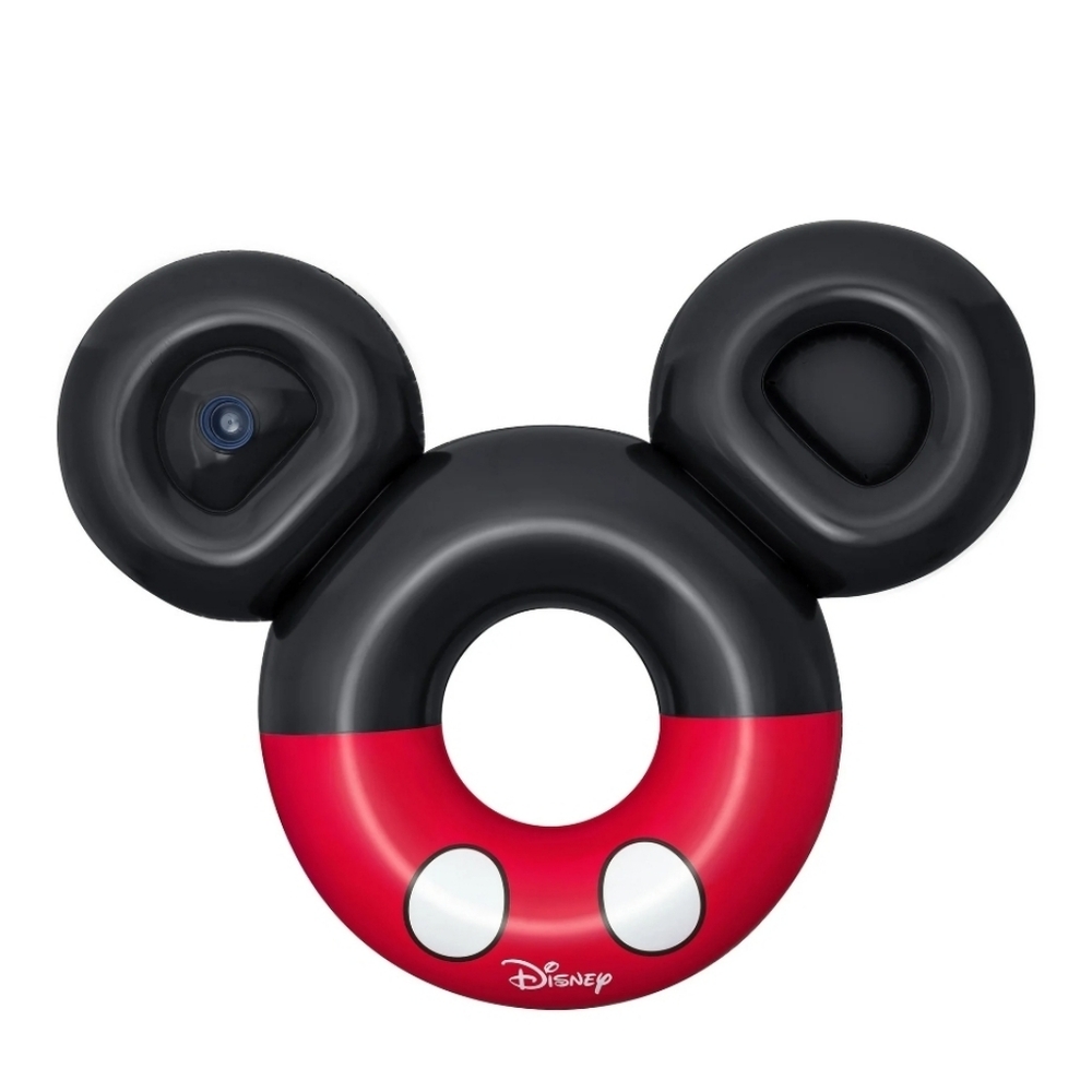 NEW Disney Mickey Mouse Inflatable Swim Tube w/Cup Holder 220lbs 3 Air Chambers